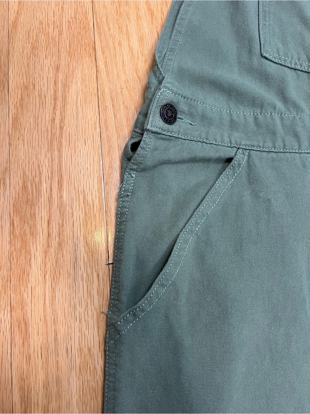 8(eight) Japan Sage Green Cotton Wide Leg Utility Overalls Dungarees - Picture 2 of 12